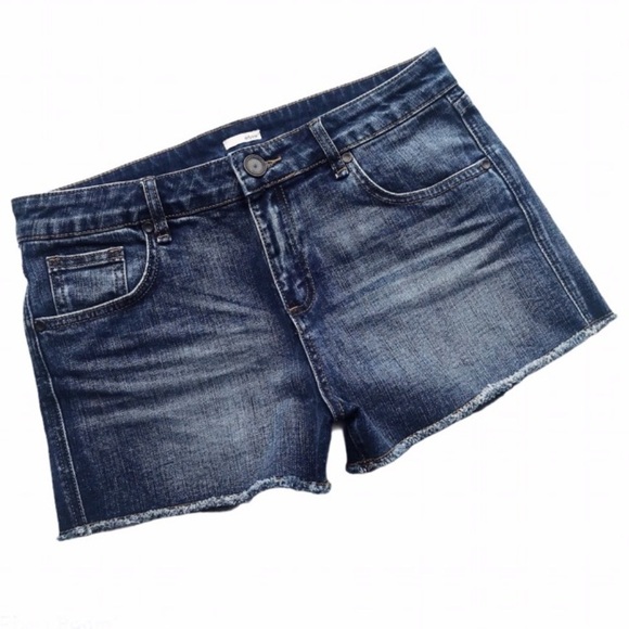 Edyson Jean Shorts Womens Sz 29 High Rise Waist Los Felix Frayed Whisker Jorts - Picture 1 of 6